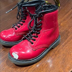 Dr. Martens Kids Cherry Red Boots
